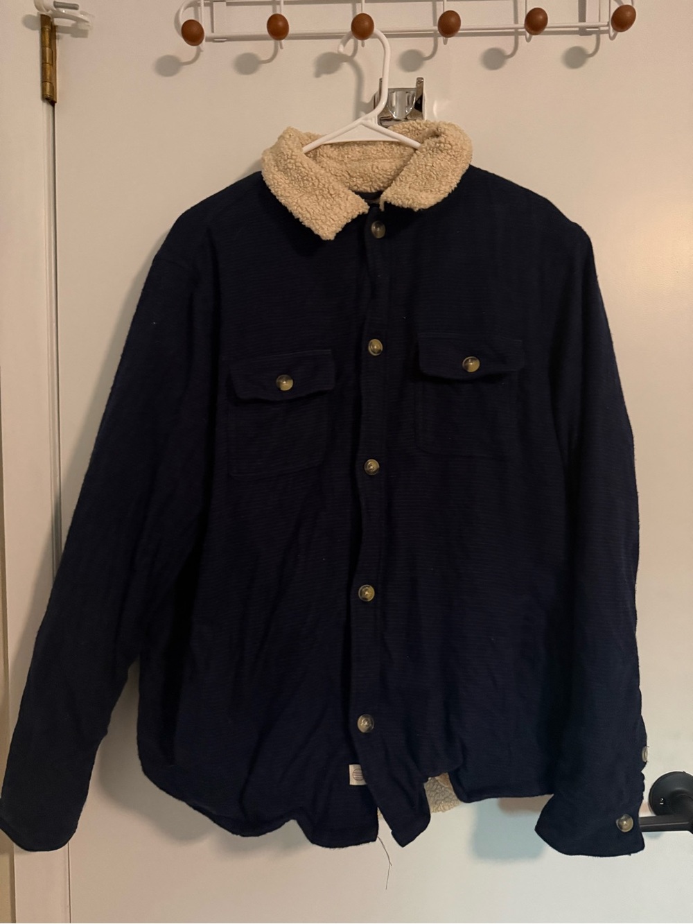 Marine Layer Sherpa-Lined Camping Shirt Jacket Mens Marge